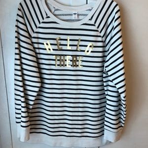 Adorable “Hello There” Striped Top
